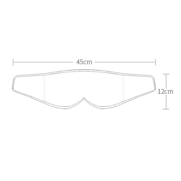 Sovemaske med Bluetooth-hodetelefoner, 3d-sovende mørkleggende øyedeksel Black