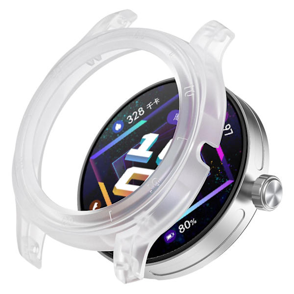 Anti-fall hårt klockfodral för Huawei Watch GT Cyber, ihåligt klockskydd för 22 mm fästrem Transparent H Huawei Watch GT Cyber