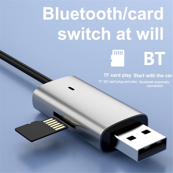 Bluetooth 3.5 mm Aux Stereo Bil Audio Trådløs Adapter