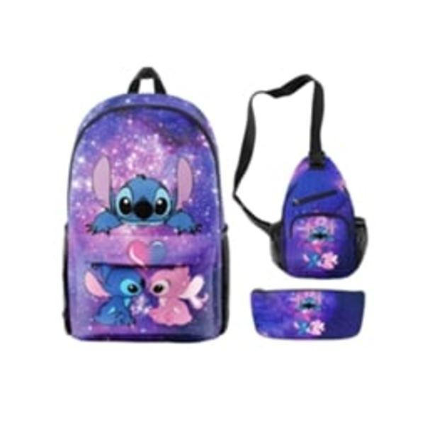 Stitch opiskelijareppu lasten koululaukku set lasten matkasarja T