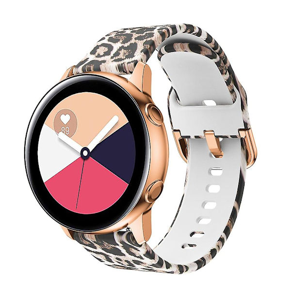 20 mm:n rannekoru Samsung Galaxy Watch Active -älykellolle, solkikiinnityksellä varustettu ranneke H Samsung Galaxy Watch A