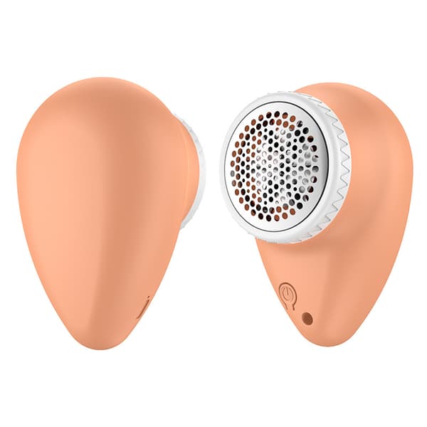 Genopladelig fnugfjerner - Mini vanddråber (orange)