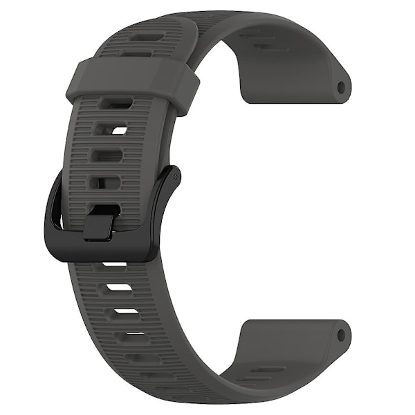 Garmin Forerunner 945/ 935:lle vaihdettava rannehihna, teräksinen solki, tekstuuripintainen silikoniranneke Grey