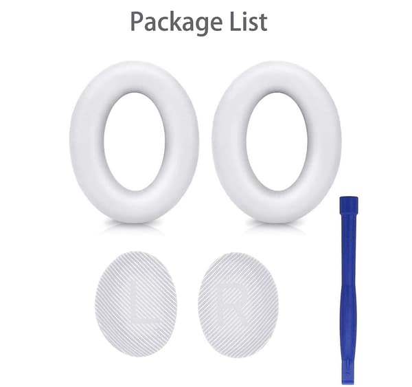 Øreputer Erstatning For Bose Quietcomfort 35 / Qc35 Ii White