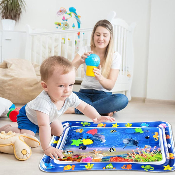 Sensorisk Vandmåtte til Baby og Kæledyr Oppustelig Sensorisk Pude Kølemåtte Legemåtte 70 x 50 cm