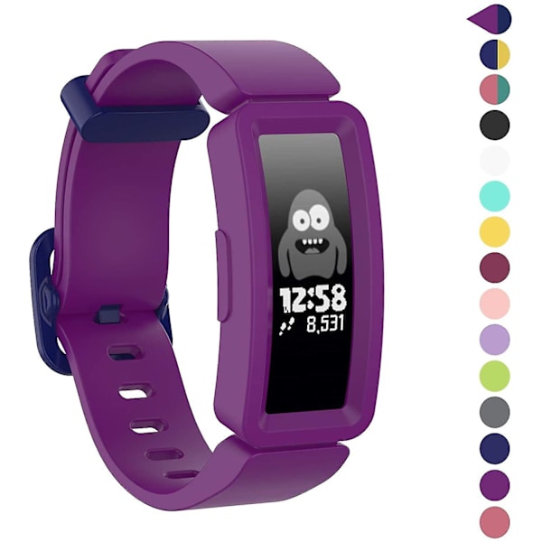 3 stk bånd kompatible med Fitbit Ace 2 til børneblød farverig silikone