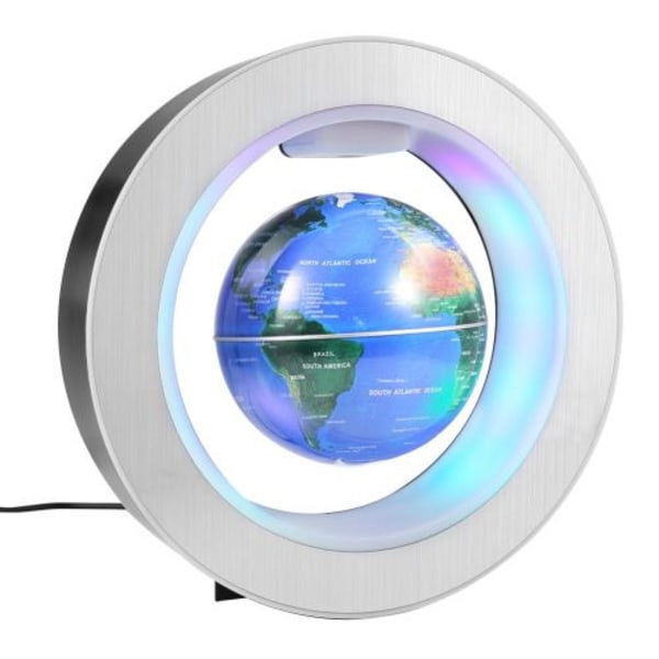 LED globe maglev 4 lyser flydende blåt