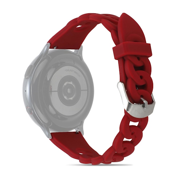 Silikonklockarmband 20mm Dark Red