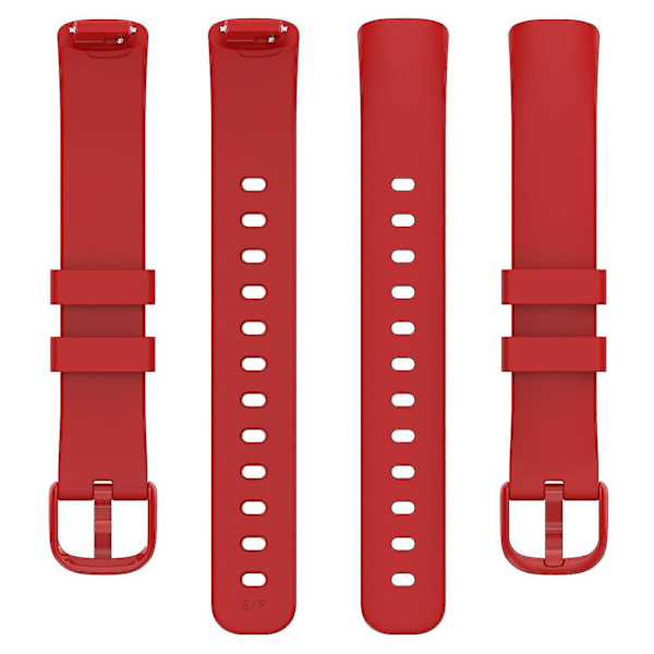 För Fitbit Inspire 3 Solid Silikon Armband Pin Spänne handledsrem Ersättning, Storlek: L Red, Red F Fitbit Inspire 3