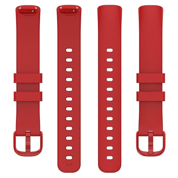Til Fitbit Inspire 3 Solid Silikonurrem, Rem til håndled med spændespænde, størrelse: L Red, Red F Fitbit Inspire 3