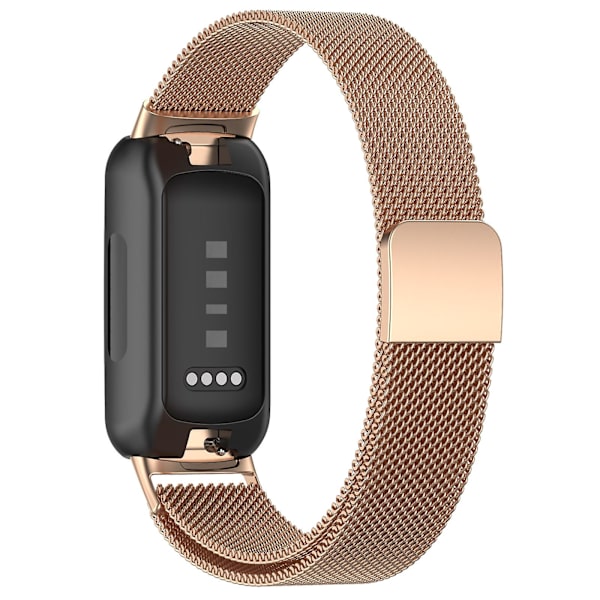 Milanese-ranneke Fitbit Inspire 3 -älykelloon Rose Gold
