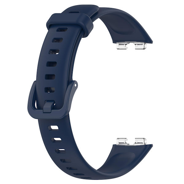 Ersättningsarmband 24mm PU-läder klockarmband för Huawei Band 8 Ink Blue