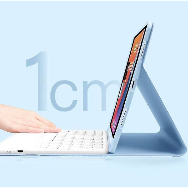 Bluetooth tangentbord med case för Ipad Air 4 10,9 " Blue