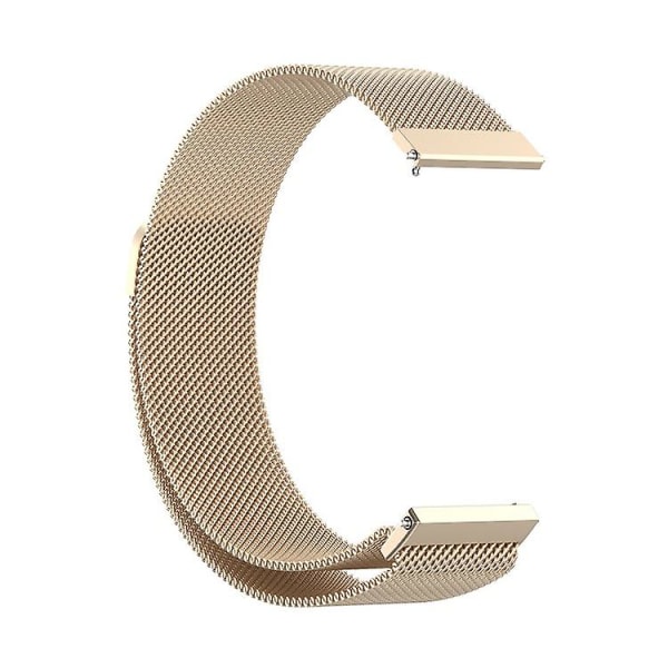 Udskiftningsrem i rustfrit stål, magnetisk Milan Fashion-armbånd til Samsung Galaxy Watch 3 20mm champagne gold