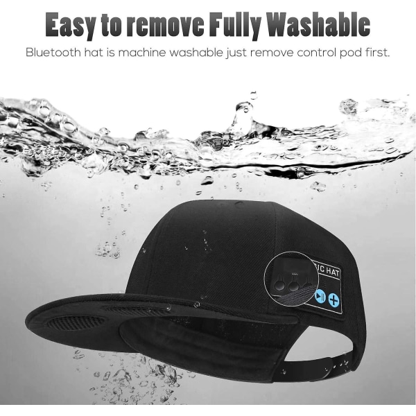 Hatt Med Bluetooth högtalare Justerbar Bluetooth hatt Trådlös Smart Högtalartelefon cap