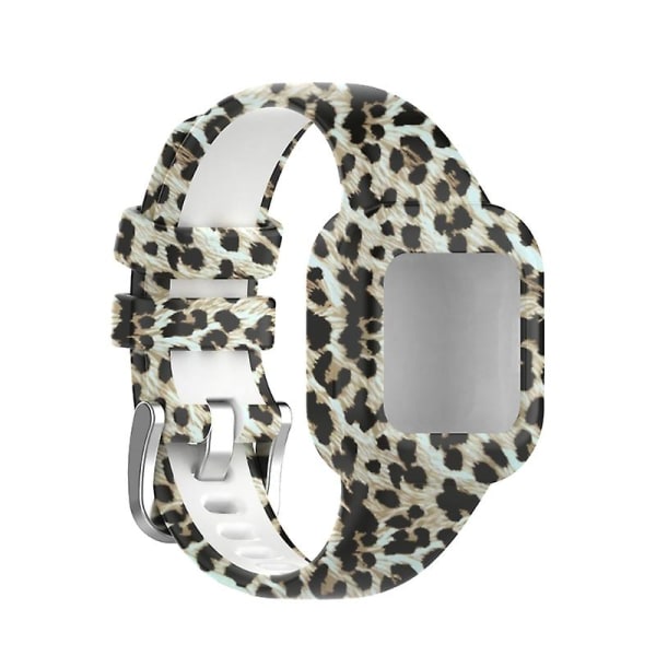 For Fit Jr 3/ Vivofit Jr 3 Slitstark rem Svettsäker bandarmband Brown Leopard