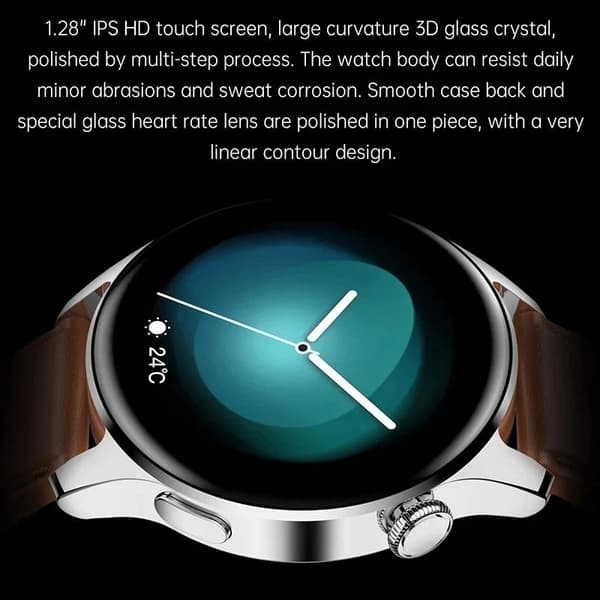 Smartwatch I29, Bluetooth-opkald Ip67 Vandtæt Fitness Tracker Til Android Ios (Milanesisk Sort)