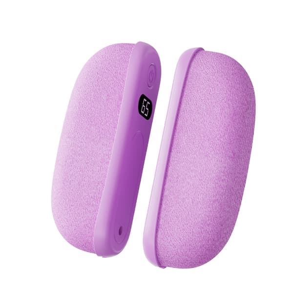 Håndvarmer Magnetisk Split, 3-Temperatur, USB Genopladelig (Lilla)