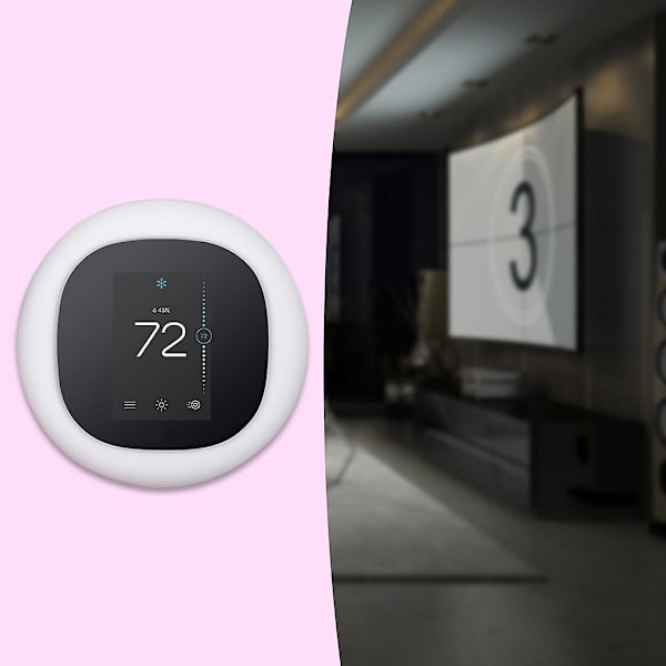 Til Ecobee 3 Lite Til Smart Termostat Vægplade Montering Beslag Ærme Silikone White