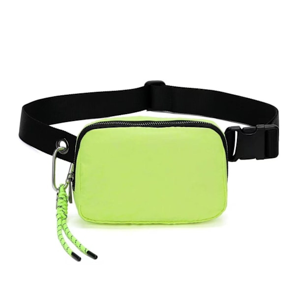Unisex Mini Bältesväska Med Justerbar Rem Liten Midjeväska För Träning Löpning Resor Vandring Fluorescerande Grön