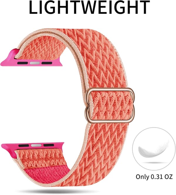 Elastisk Solo Loop-reim kompatibel med Apple Watch-remmer 2 42mm/44mm/45mm