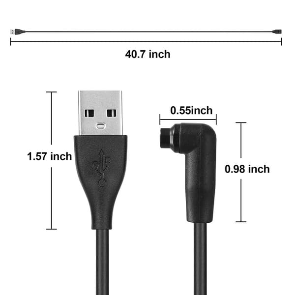 Oplader til Coros Apex Pro/Vertix2/3 (Albue/1M)