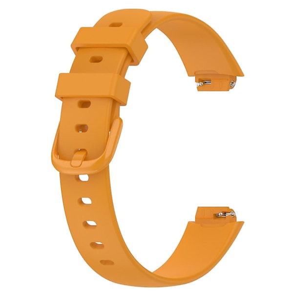 För Fitbit Inspire 3 Solid Silikon Armband Pin Spänne handledsrem Ersättning, Storlek: L Yellow, Yellow H Fitbit Inspire 3