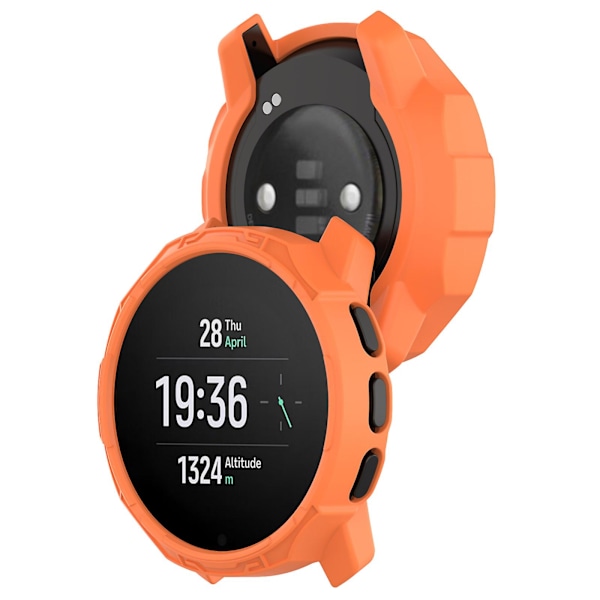 Anti-dråpe klokkedeksel i TPU for SUUNTO 9 Peak/9 Peak Pro Orange