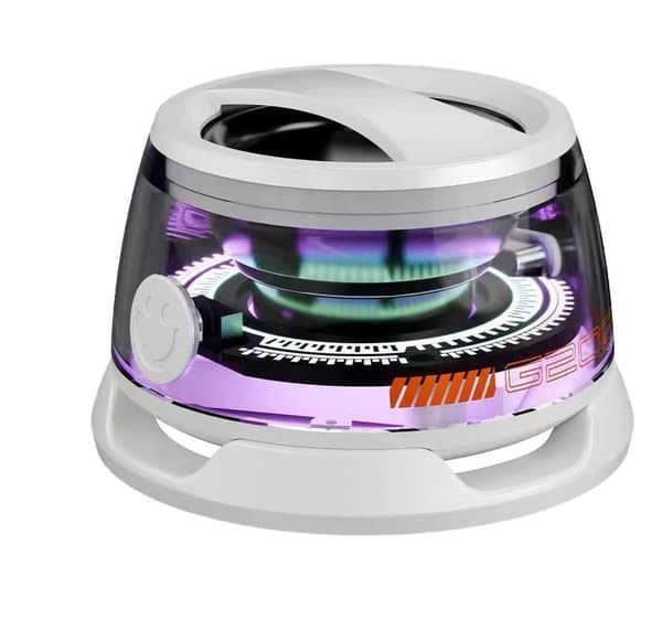Bluetooth-højttaler med RGB-farvelys 3D Surround Sound Effect (hvid)