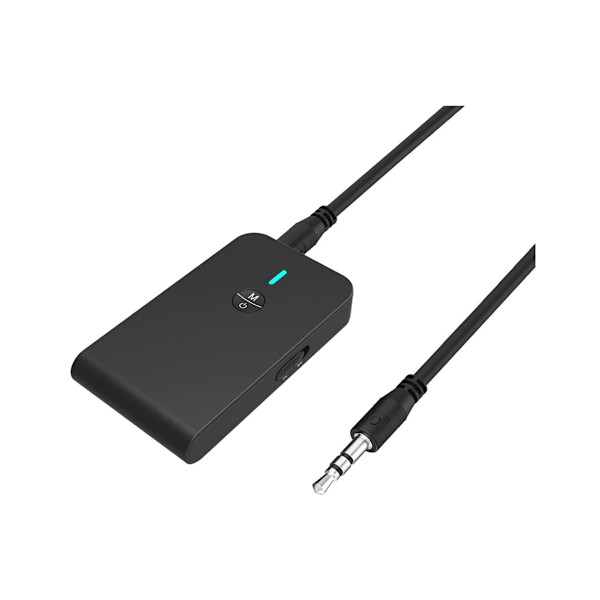 Bluetooth 5.0 Sender Mottaker, 3 i 1 Trådløs Bluetooth Adapter, 3.5mm Bluetooth Lydadapter for TV,