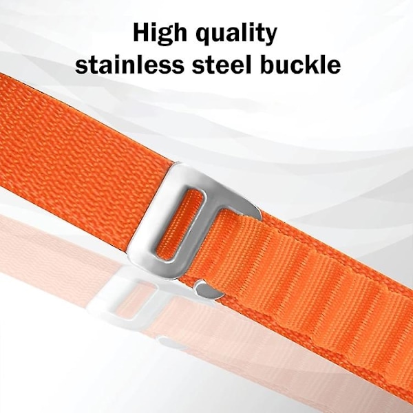 Fitbit Versa 3 / Sense Universal Loop Nylon ranneke NRI Orange