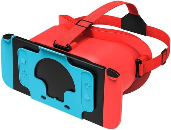 Virtual Reality-briller - Justerbare 3D-linser, til Nintendo Switch/Oled (rød)