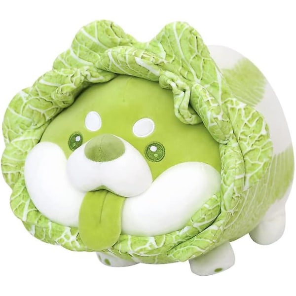 Hundplyschleksak, 40 cm gosedjur Shiba Inu plyschdocka, mjuk fluffig vän som kramar kudde - present för alla åldrar och tillfällen
