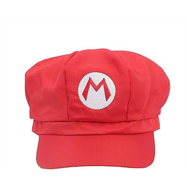 Klassisk Super Bro Hat Cap för Halloween kostym red