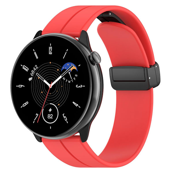 Fold Clasp Silikone Rem Til Amazfit GTR Mini Red