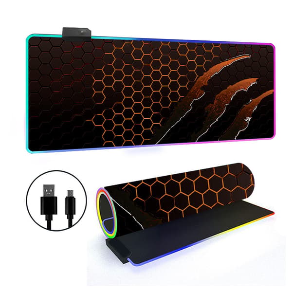 Musematte - Med Rgb 14 Lysmodus Sklisikker Base (Stil 28, 400*800*3Mm)