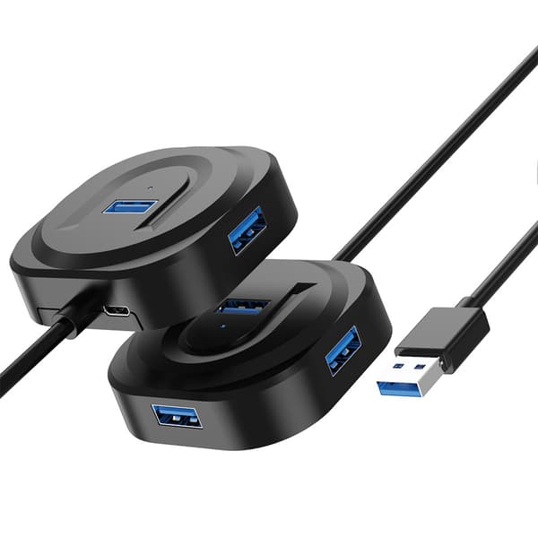 Adapter - USB Hub Multiport, 4-i-1 Udvidelse