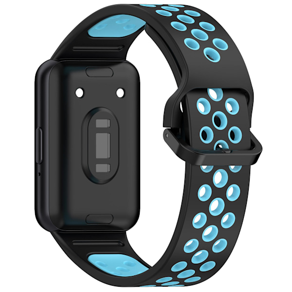 Samsung Galaxy Fit3 -silikonirannekkeet, kaksiväriset rannekkeet, varaosat Black Blue