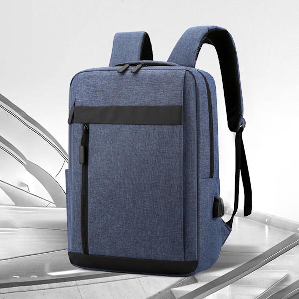Liikematkareppu, vedenpitävä laukku matkustamiseen ja lentoihin, sopii 15,6 tuuman kannettavalle tietokoneelle, jossa USB-latausportti Dark Blue