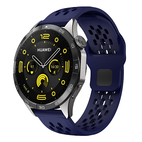 Garmin vivoactive 5 / Venu 2 Plus -silikoniranneke 20 mm, ontto, säädettävä Midnight Blue