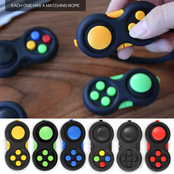 Game Fidget Pad Stress Reliever Squeeze Fun Magic Desk Legetøjshåndtag Dekompression Gavenøgle Mobiltelefontilbehør multicolor