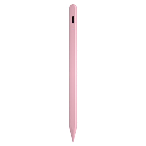Styluspen - Til Apple iPad (2018-2025), Håndfladeafvisning, Vippefølsom (Pink)