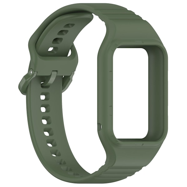 For Xiaomi Smart Band 8 Pro - Lett justerbar klokkestropp - Fleksibel silikonarmbånd - Rød Dark Green