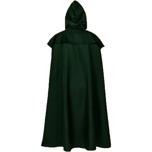 Hettekåpe Kappe Solid Lang Kappe Roll Cosplay Green 5XL