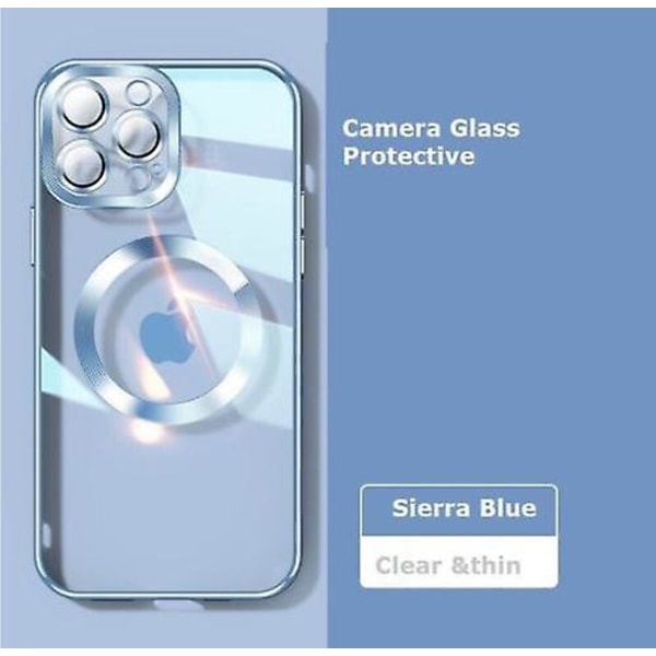 Uusi versio 2.0 Puhdas linssi case kamerasuojalla For iPhone 13 Pro Max Sierra