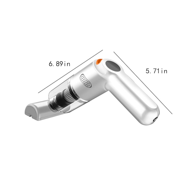 Sladdlös bil dammsugare, 120W (Vit)