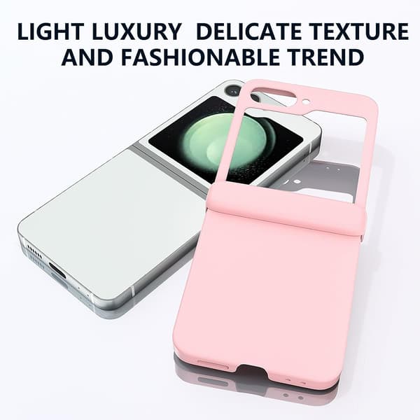 Etui til Samsung Galaxy Z Flip 6, hengselbeskyttelse Pink