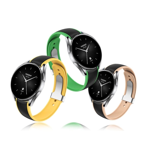 Watch Bälte Mjukt Armband-armband Andas Svetttätt för Watch S2 Justerbar White powder Ladies