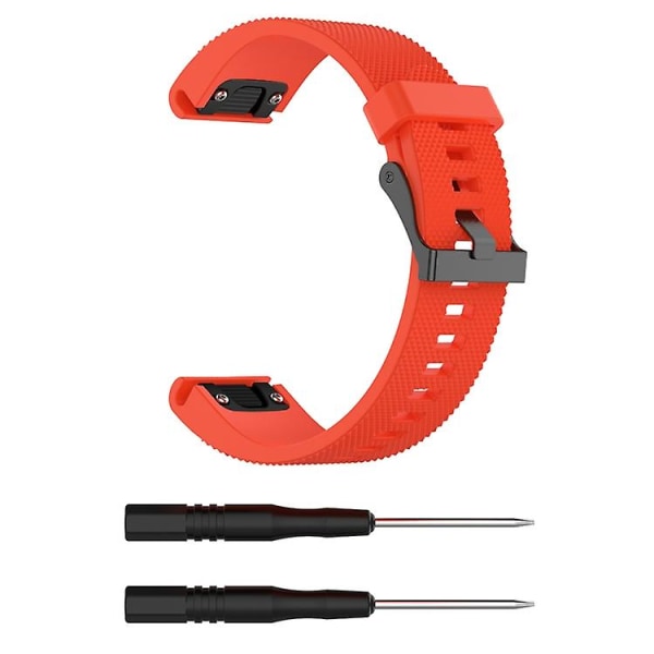 For Garmin Fenix ​​5s 20 mm silikonklokkerem JHU Orange)