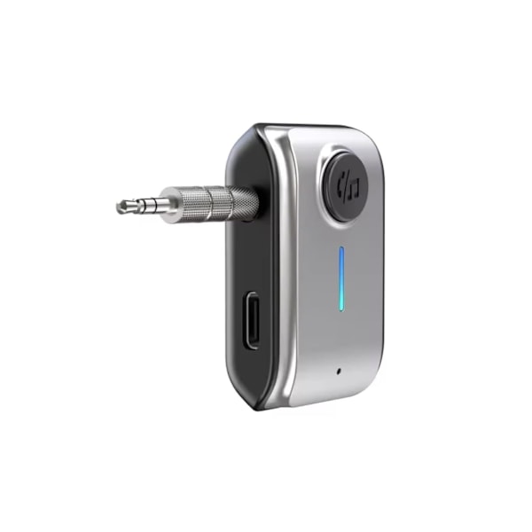 Bluetooth Aux-modtager, bærbar 3,5 mm bil-aux-adapter med støjreduktion, trådløs Bluetooth-lydmodtager